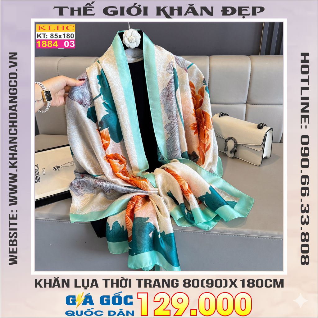 Khăn Choàng Cổ Lụa Thời Trang Thế Giới Khăn Đẹp KLHC 1043_3