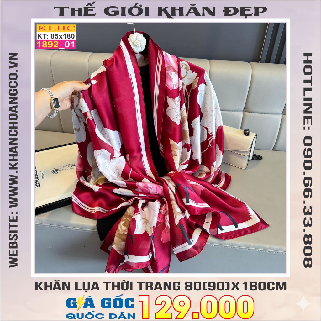 Khăn Choàng Cổ Lụa Thời Trang Thế Giới Khăn Đẹp KLHC 1036_1