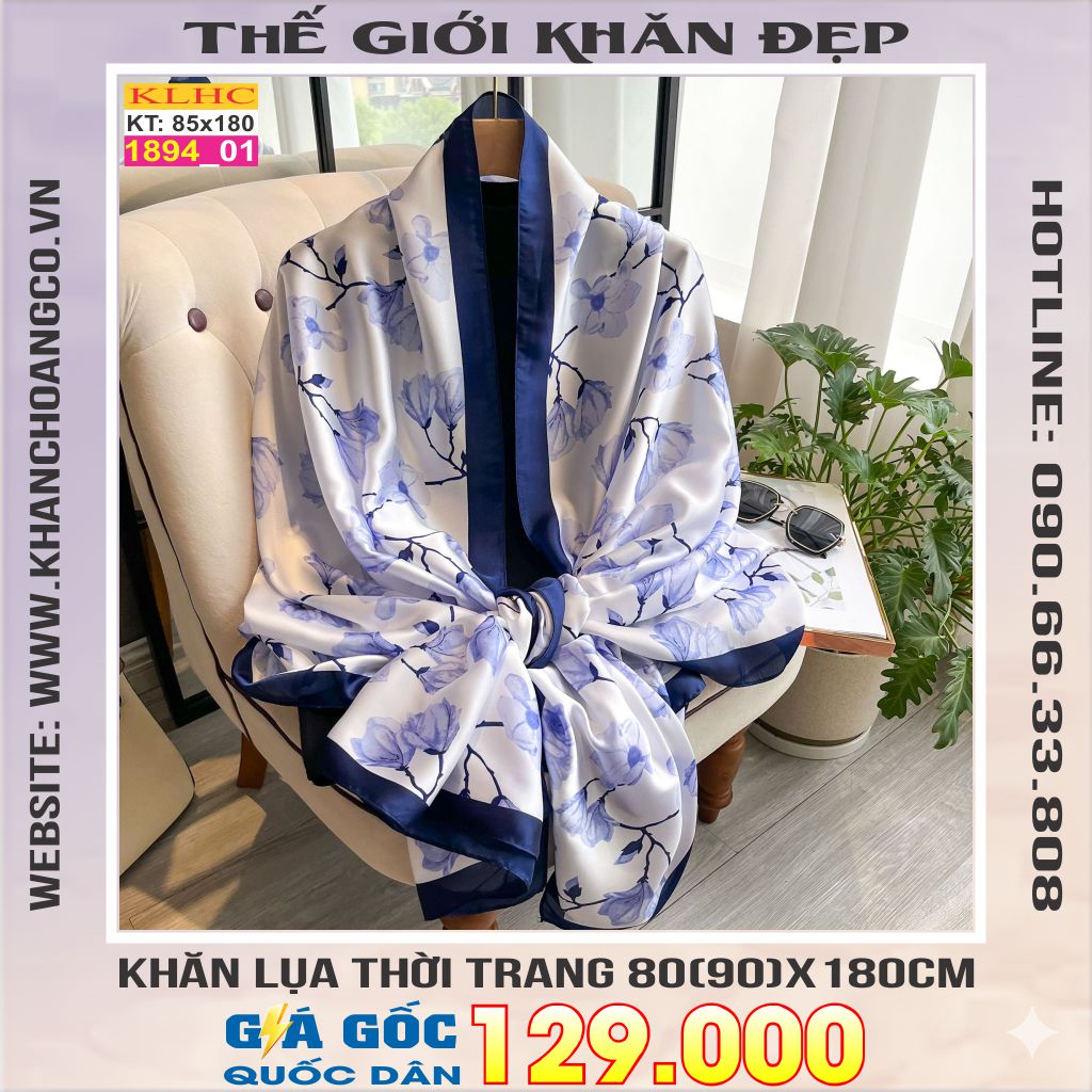 Khăn Choàng Cổ Lụa Thời Trang Thế Giới Khăn Đẹp KLHC 1022_1