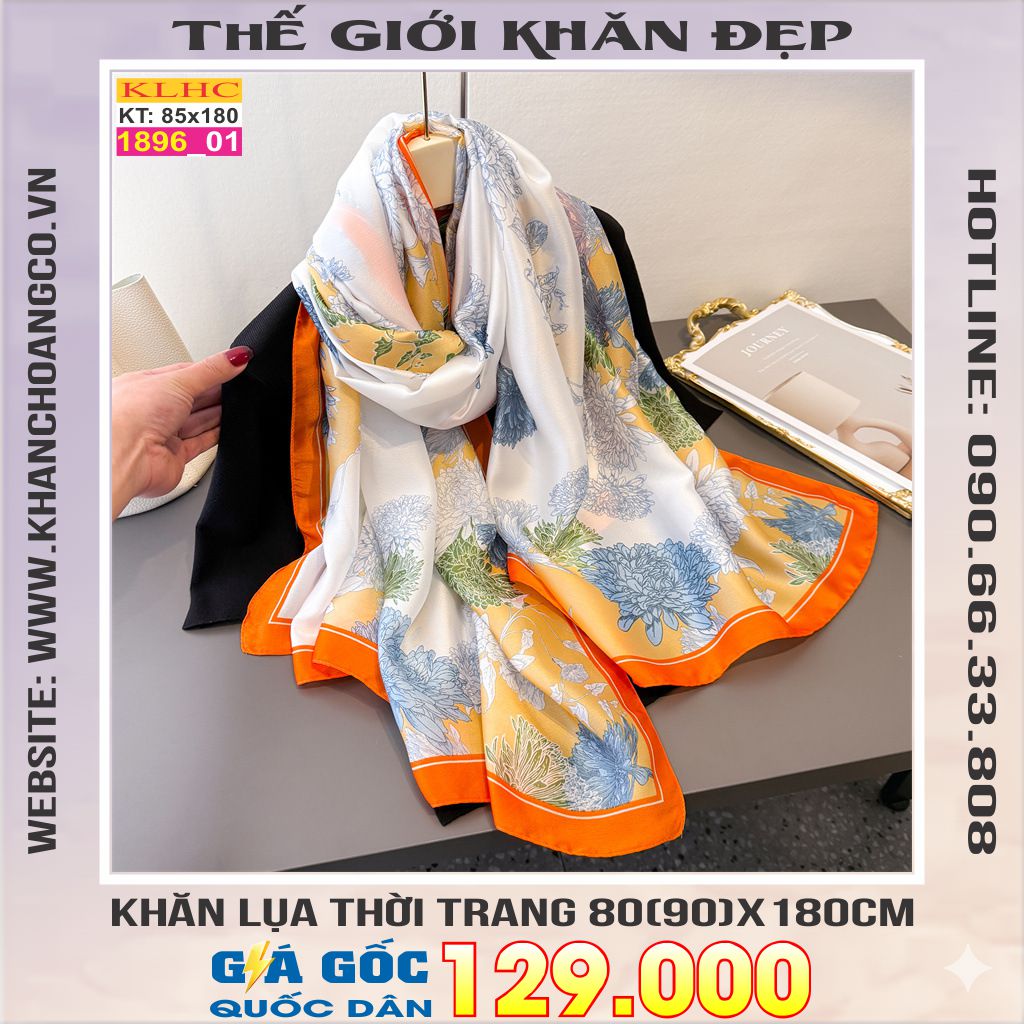 Khăn Choàng Cổ Lụa Thời Trang Thế Giới Khăn Đẹp KLHC 1013_1