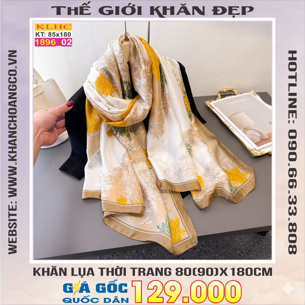 Khăn Choàng Cổ Lụa Thời Trang Thế Giới Khăn Đẹp KLHC 1013_2