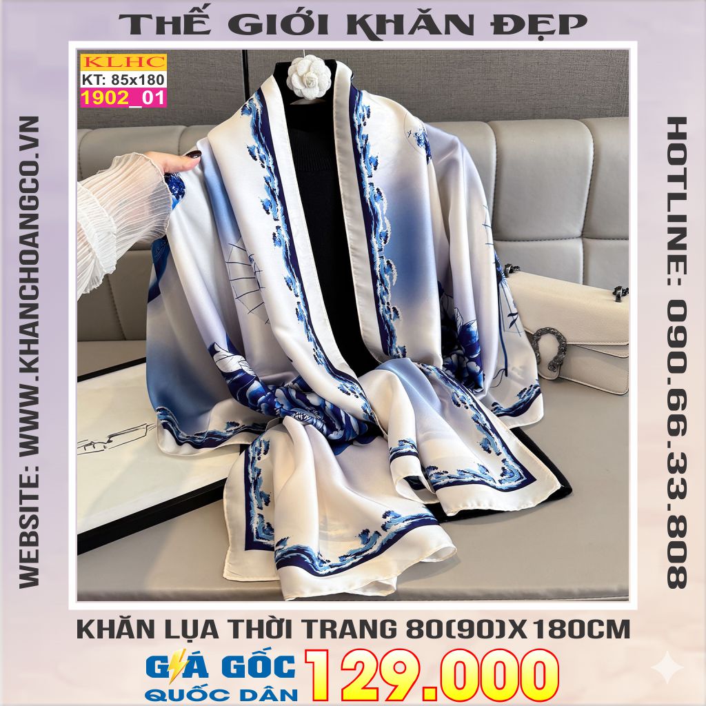 Khăn Choàng Cổ Lụa Thời Trang Thế Giới Khăn Đẹp KLHC 1003_1