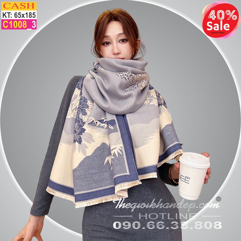 Khăn Choàng Cổ Cashmere Cao Cấp Thế Giới Khăn Đẹp CASHMERE C1008_3