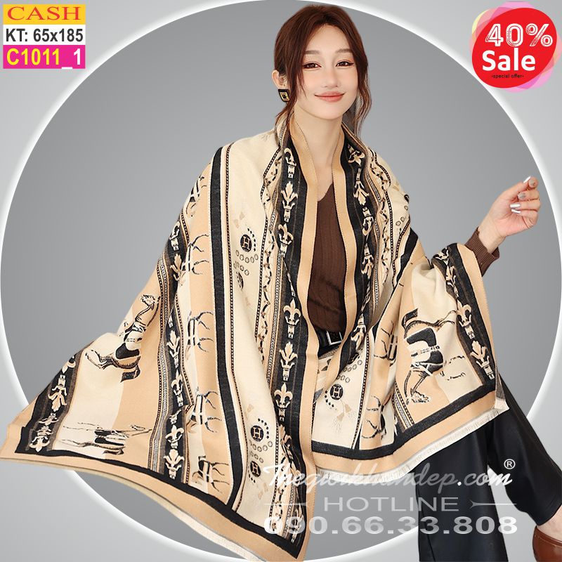 Khăn Choàng Cổ Cashmere Cao Cấp Thế Giới Khăn Đẹp CASHMERE C1011_1