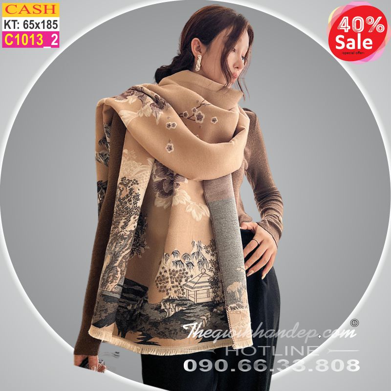 Khăn Choàng Cổ Cashmere Cao Cấp Thế Giới Khăn Đẹp CASHMERE C1013_2