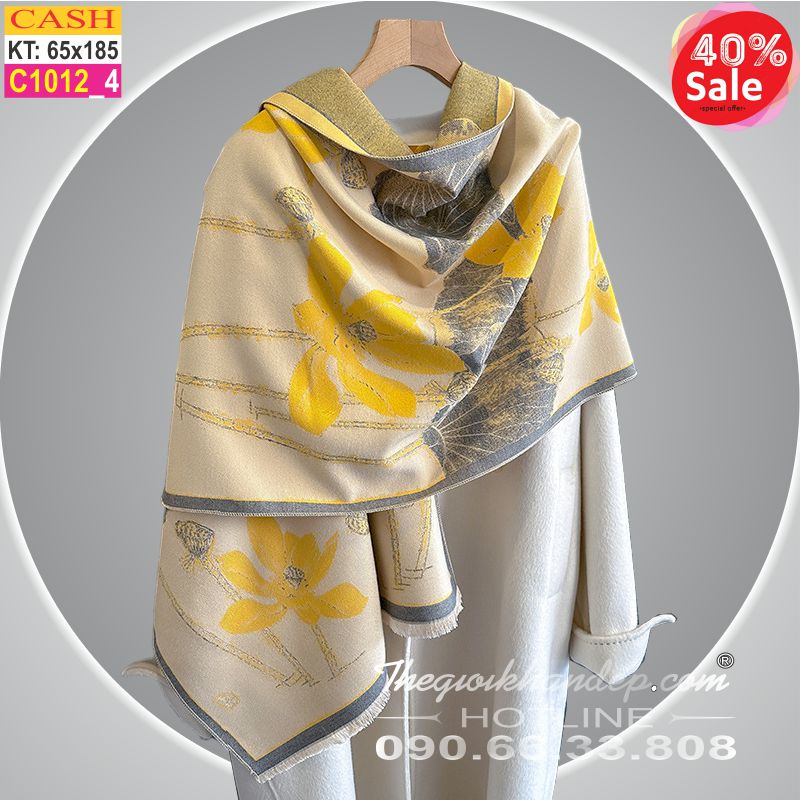 Khăn Choàng Cổ Cashmere Cao Cấp Thế Giới Khăn Đẹp CASHMERE C1012_4