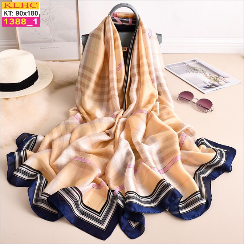 Khăn Choàng Cổ Lụa Thời Trang Thế Giới Khăn Đẹp KLHC 1066_3