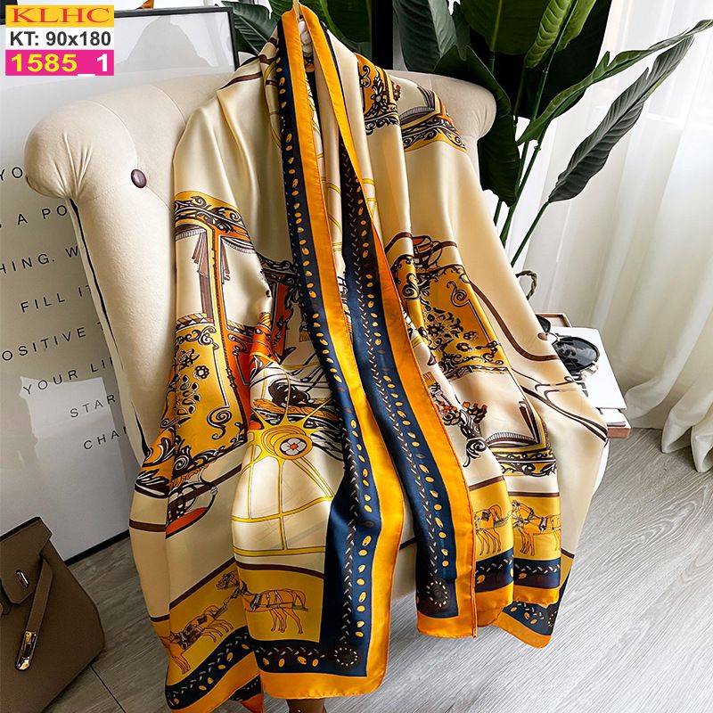 Khăn Choàng Cổ Lụa Thời Trang Thế Giới Khăn Đẹp KLHC 1015_3