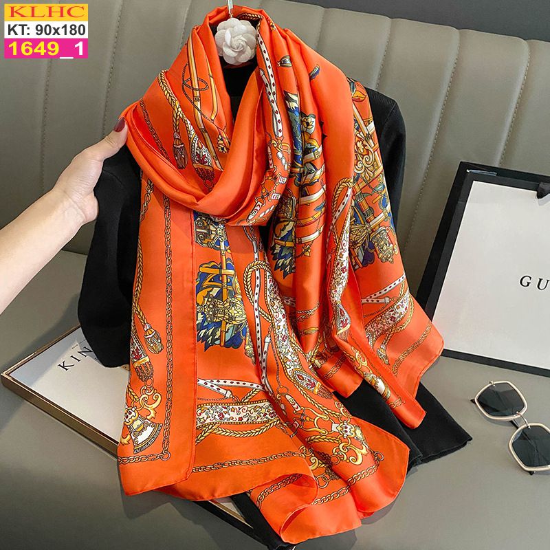 Khăn Choàng Cổ Lụa Thời Trang Thế Giới Khăn Đẹp KLHC 1091_4