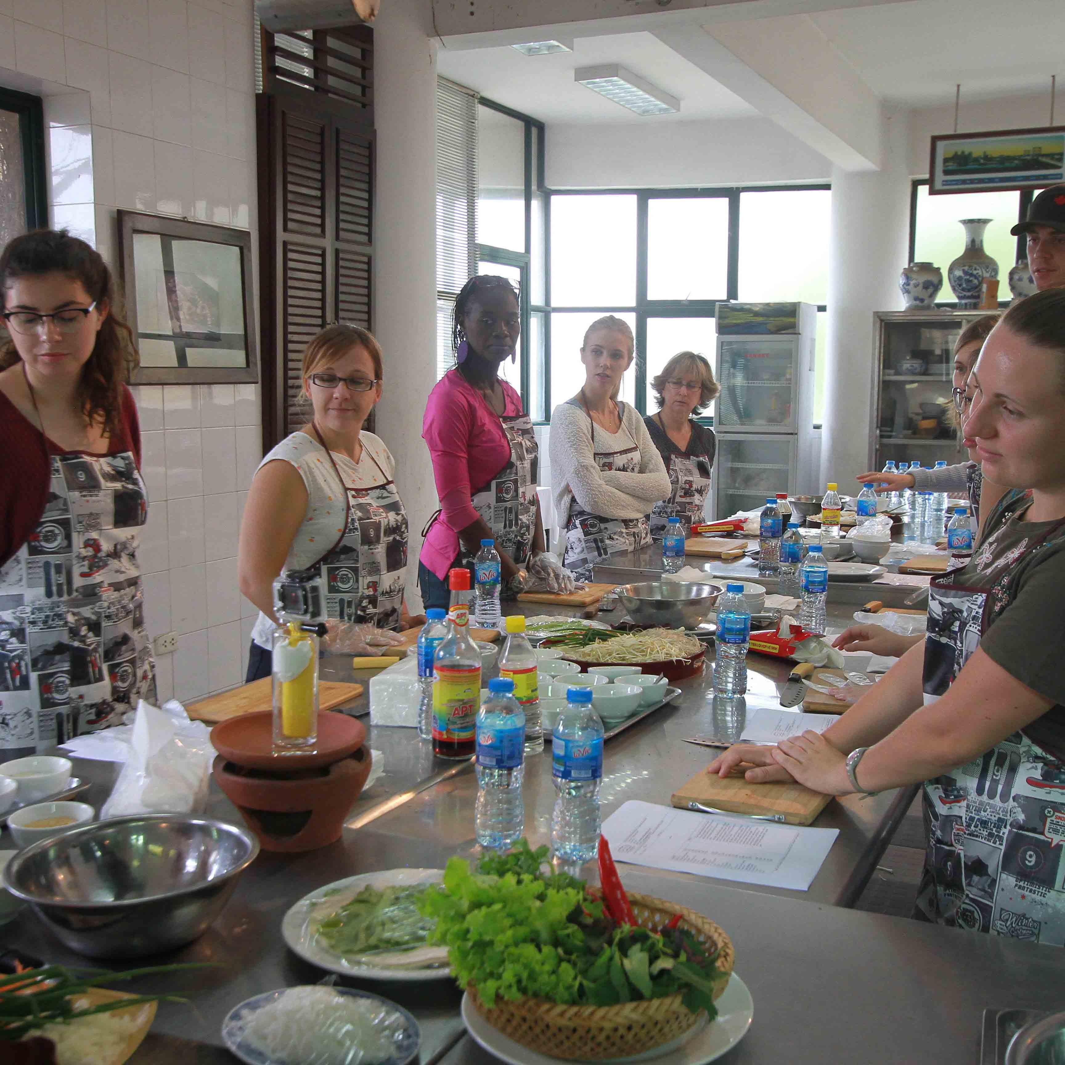 Some customers of our cooking class