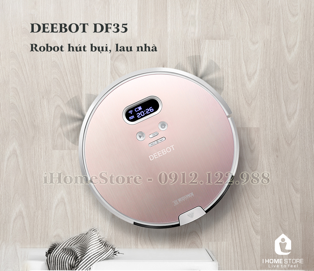 Robot hút bụi lau nhà Ecovacs Deebot DF35