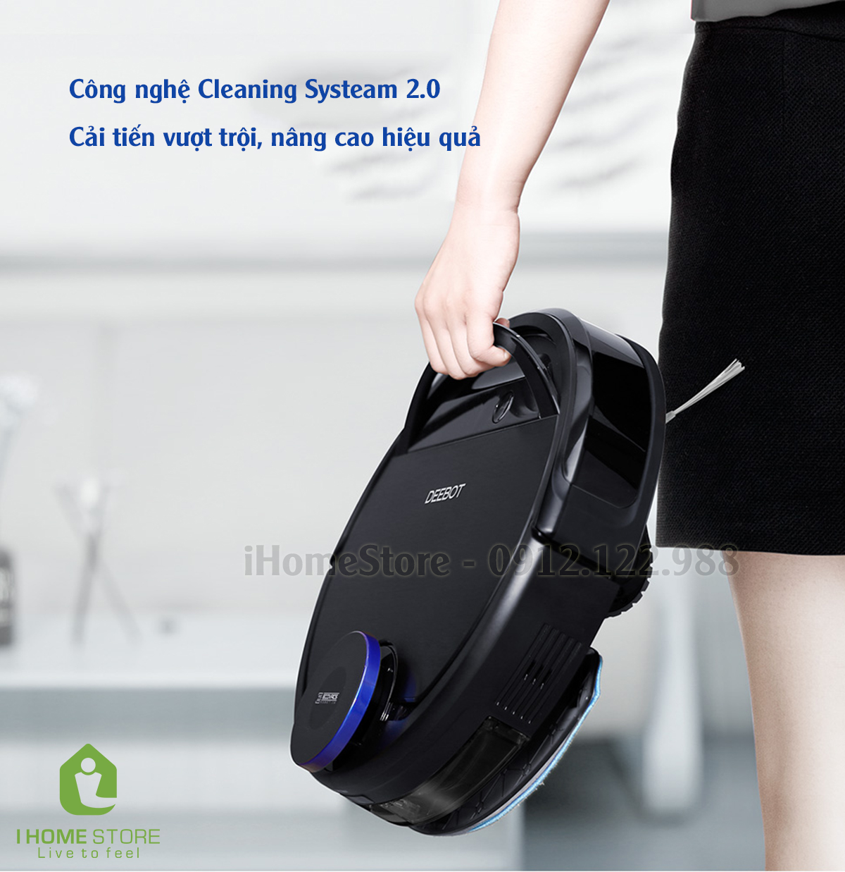 ECOVACS DEEBOT DG36 - Robot hút bụi lau nhà mang tầm thời đại