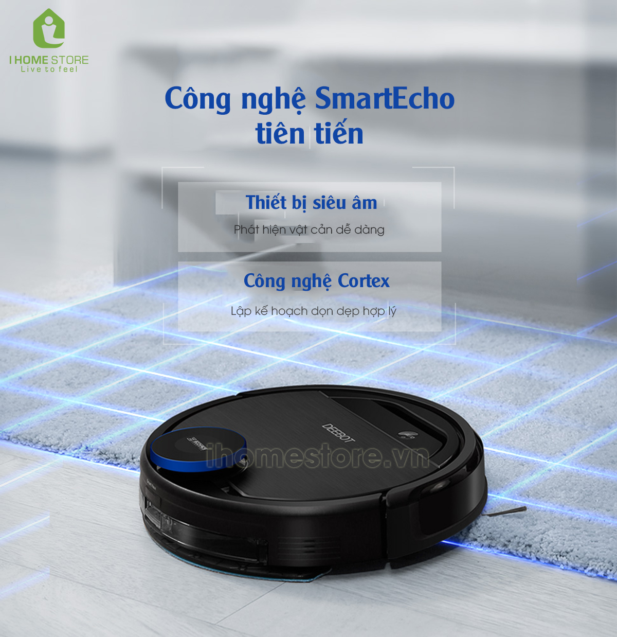 ECOVACS DEEBOT DG36 - Robot hút bụi lau nhà mang tầm thời đại