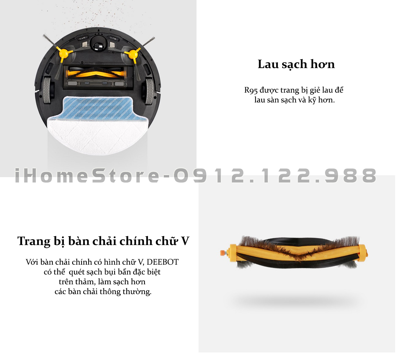 Siêu phẩm ECOVACS DR95 bản Mỹ, Nhật - ihomestore.vn