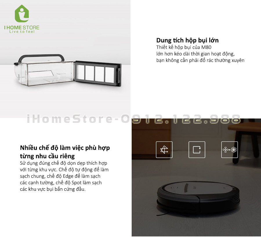 Tính năng nổi bật của Ecovacs Deebot M80 Pro