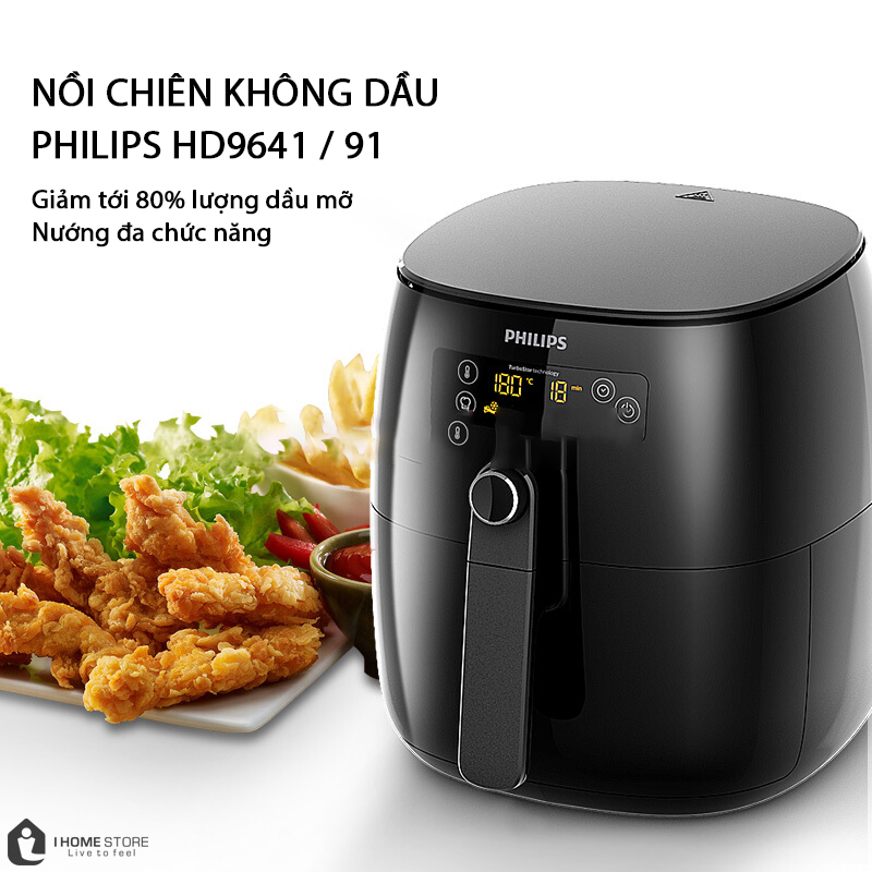 NỒI CHIÊN KHÔNG DẦU PHILIPS HD9641/91 