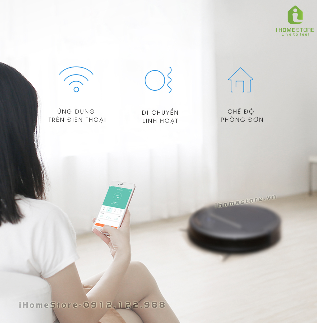 Robot hút bụi lau nhà - ihomestore