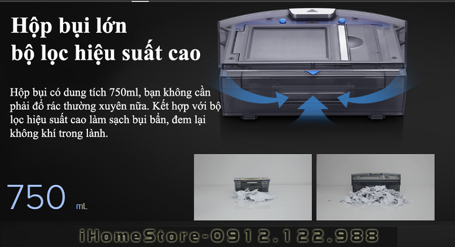 robot hut bui lau nha nhap my ILIFE V8s - ihomestore.vn