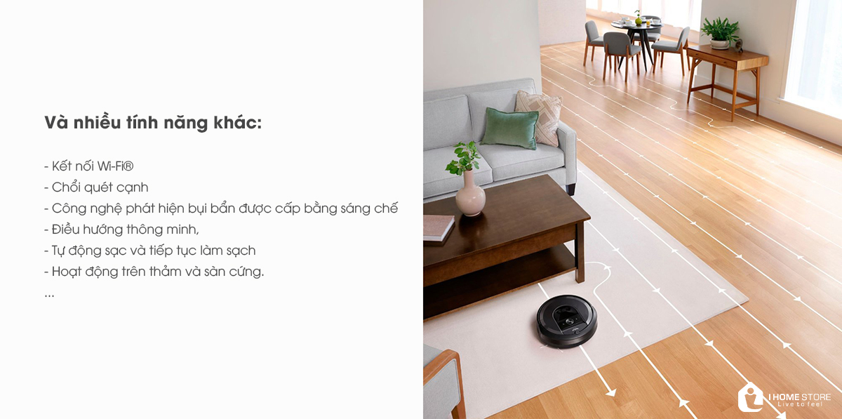 Đặc điểm nổi bật của iRobot Roomba i7 Plus