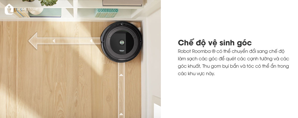 iRobot Roomba 691/694 vệ sinh góc cạnh tường