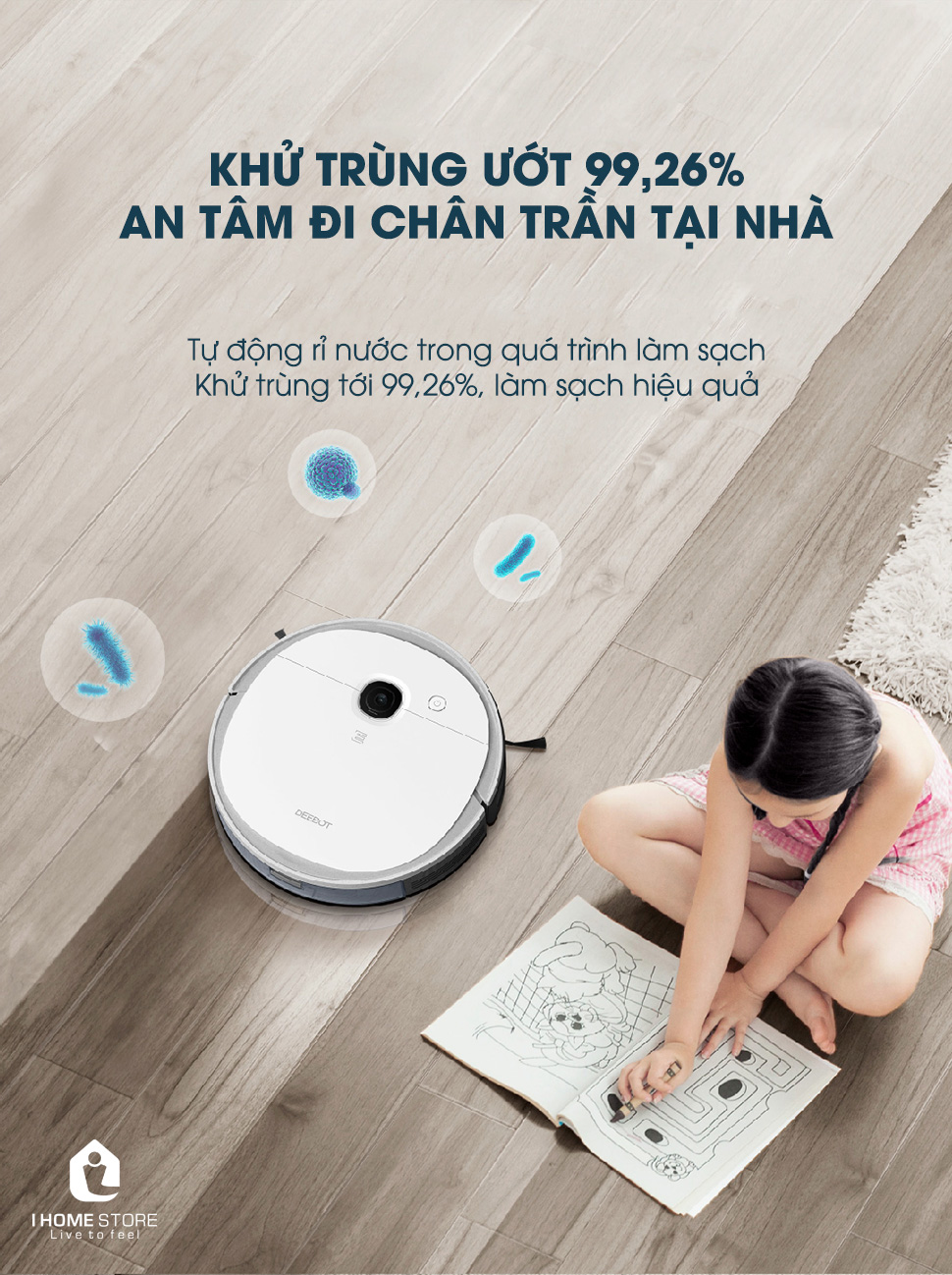 Robot hút bụi lau nhà Ecovacs Deebot DJ65 (N5 POWER) 