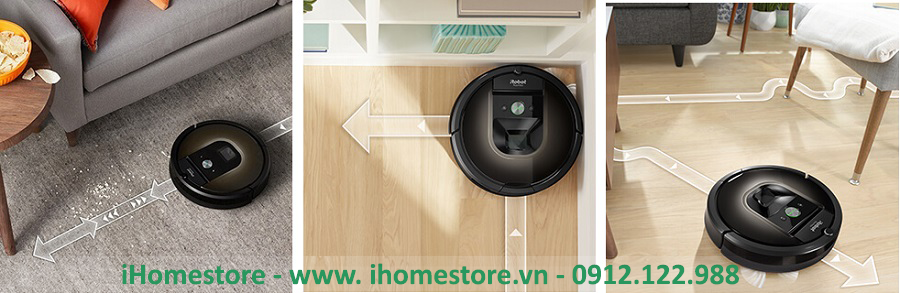 iRobot Roomba 980 di chuyển vô cùng linh hoạt