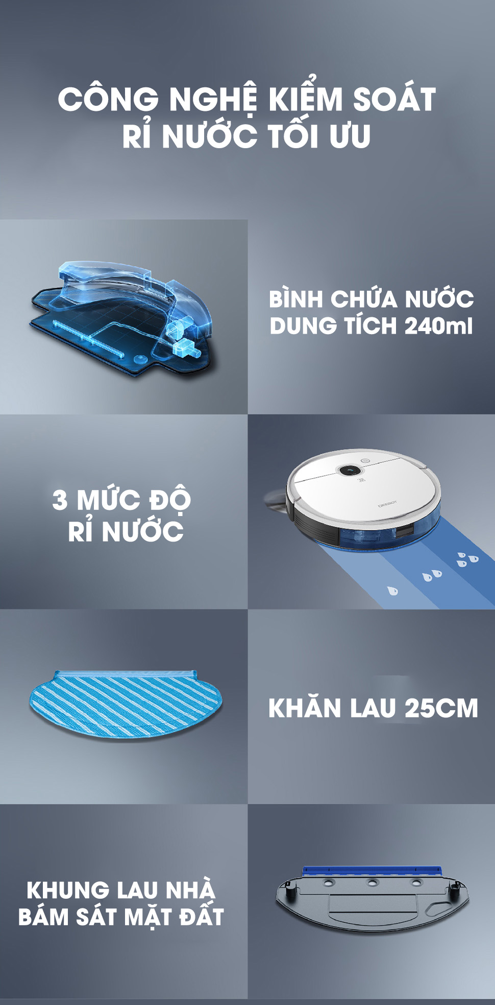 Robot hút bụi lau nhà Ecovacs Deebot DJ65 (N5 POWER) 