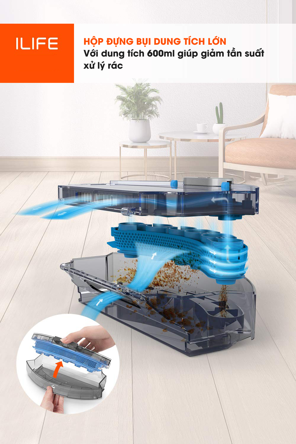 iLife A9 Robot hút bụi lau nhà Bản xuất Châu Âu, Nhật Bản