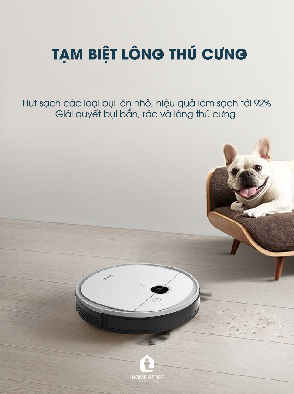 Robot hút bụi lau nhà Ecovacs Deebot DJ65 (N5 POWER) 