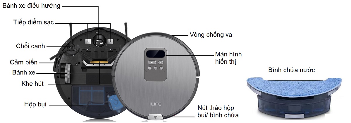 phụ kiện robot ilife x750 chính hãng