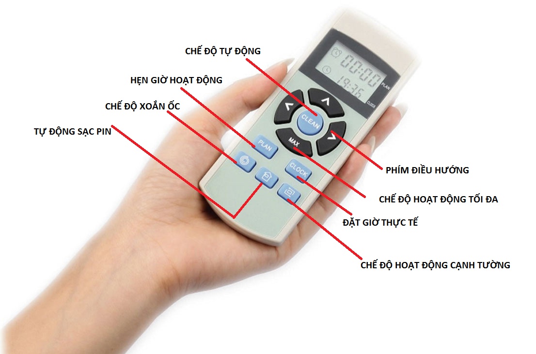 Cách sử dụng điều khiển iLife V5S Pro