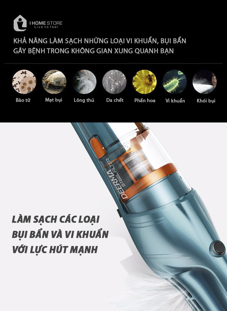 Làm sạch các loại bụi bẩn