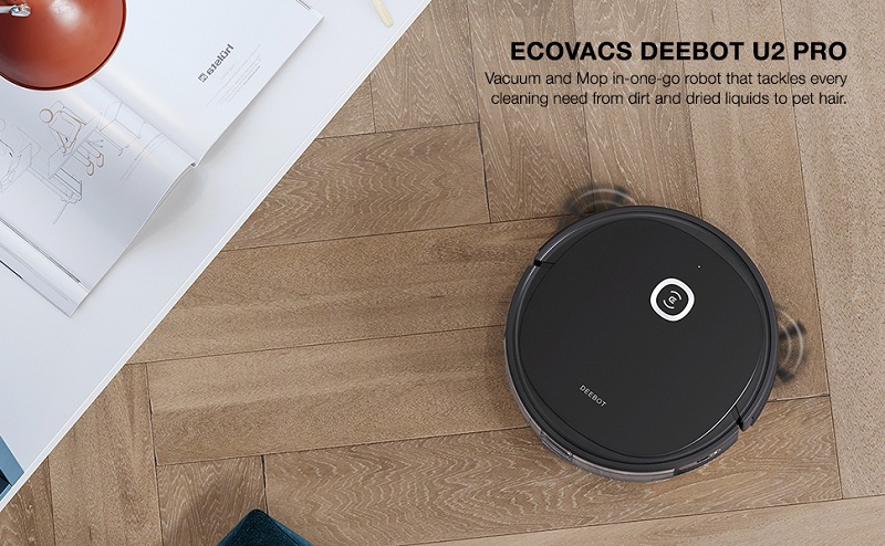 Ecovacs Deebot OZMO U2 Pro Robot hút bụi lau nhà Bản quốc tế xuất Âu