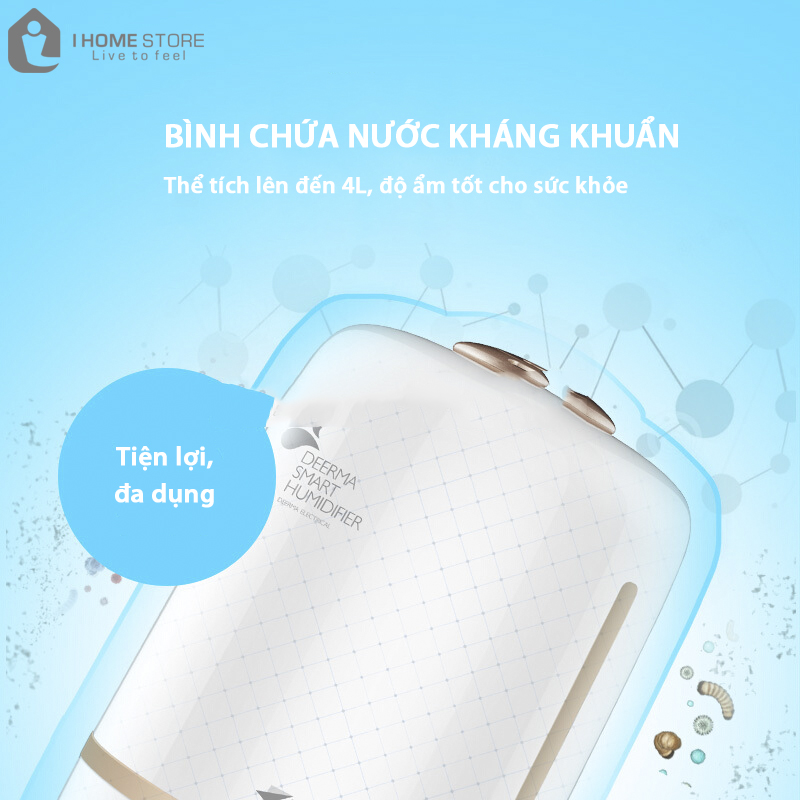 Thể tích bình chứa lên đến 4L