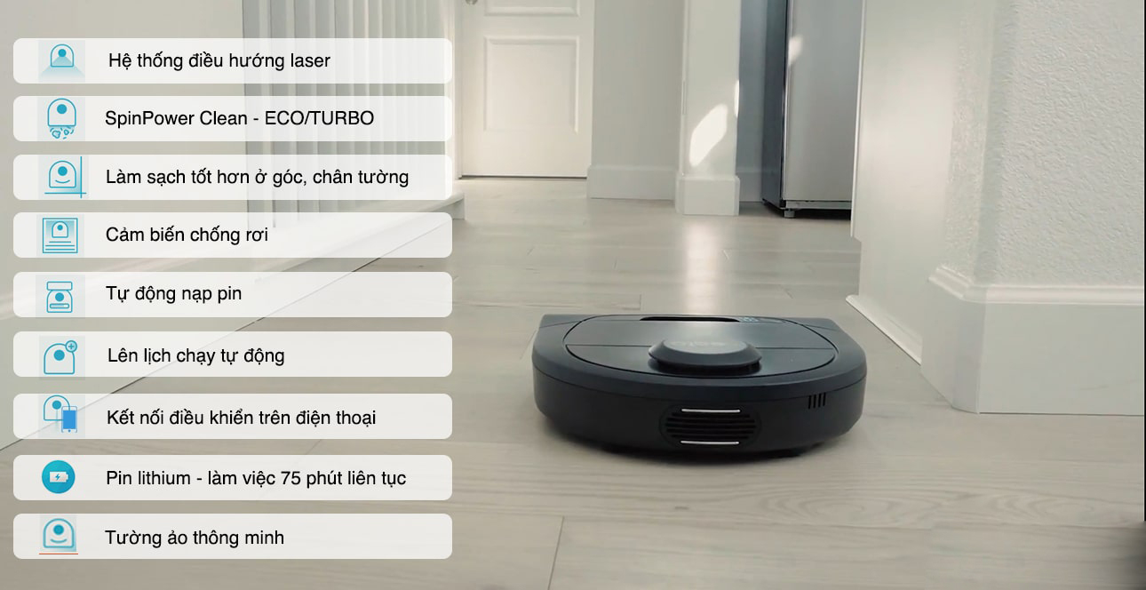 Công nghệ thông minh trên robot hút bụi lau nhà Neato Botvac D4 Connected