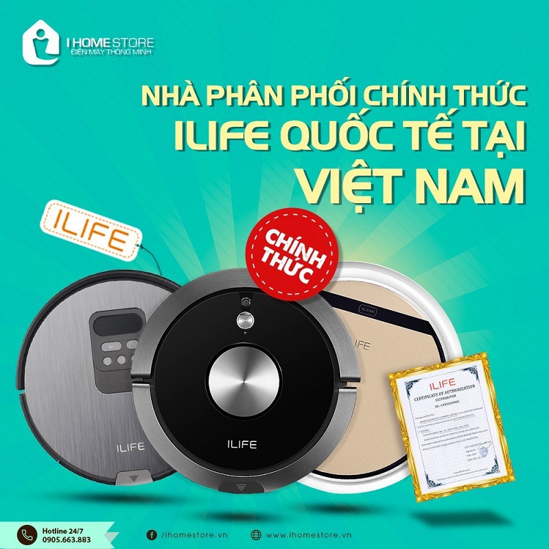 iLife A9 Robot hút bụi lau nhà Bản xuất Châu Âu, Nhật Bản