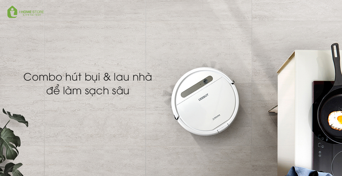 Robot hut bui lau nha ecovacs deebot ozmo 610 - ihomestore.vn