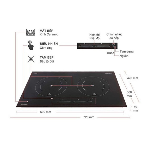 Steba IK500 Bếp điện từ Thương hiệu Đức