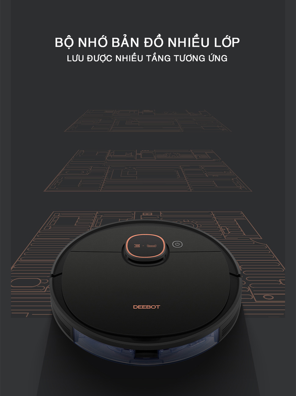 Robot hút bụi lau nhà Ecovacs Deebot T5 Max (DX65) 