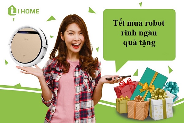 Tết đến iHome Store sắm robot rinh ngàn quà tặng