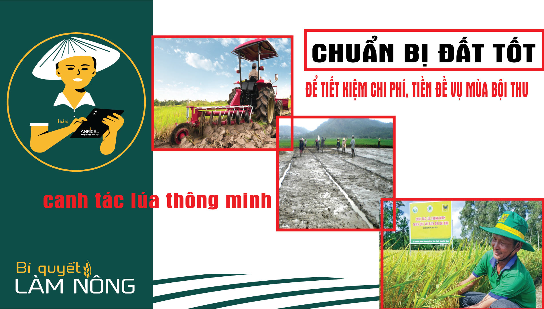 CHUẨN BỊ ĐẤT TỐT ĐỂ TIẾT KIỆM CHI PHÍ, TIỀN ĐỀ CHO VỤ MÙA BỘI THU