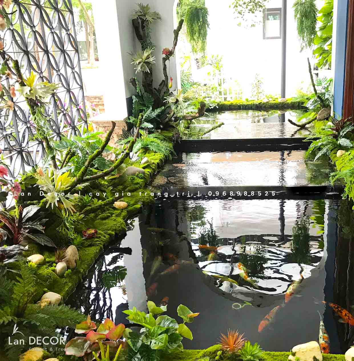 Rêu giả tiểu cảnh Cây Giả Trang Trí nhà Đẹp - Lan Decor