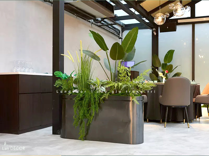 bồn cây giả tiểu cảnh