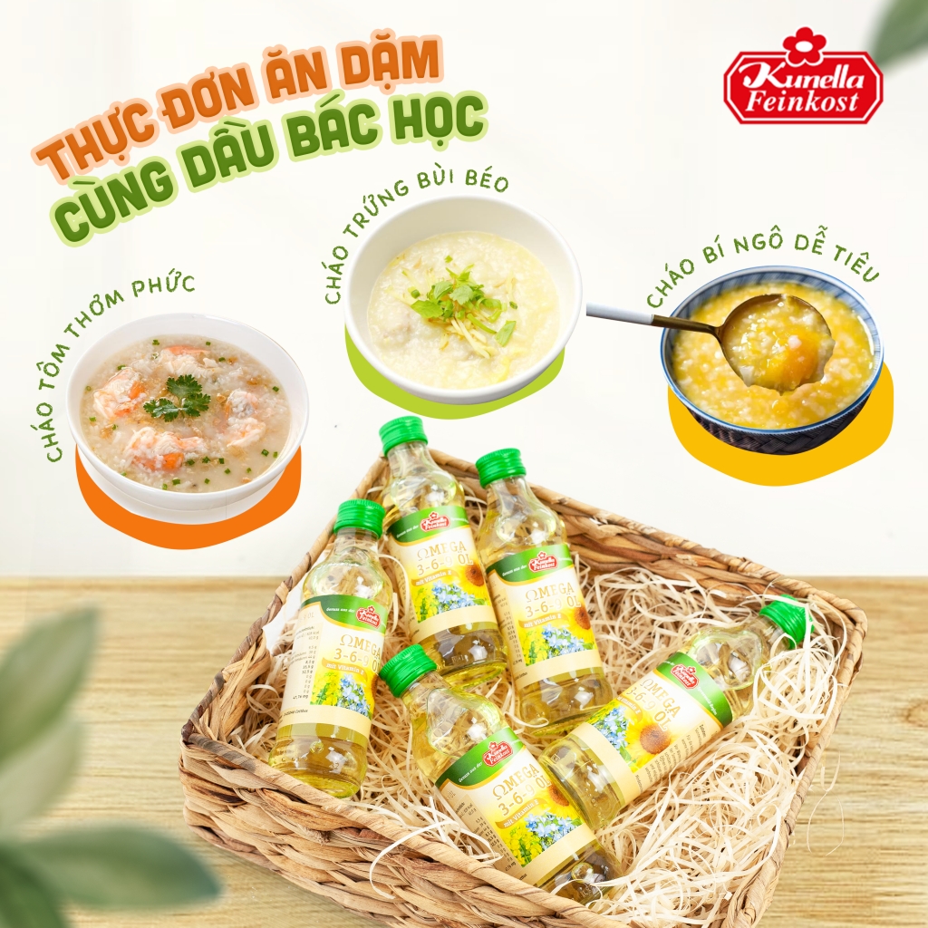 4 nhóm thực phẩm không thể thiếu trong thực đơn ăn dặm của trẻ từ 6–12 tháng tuổi