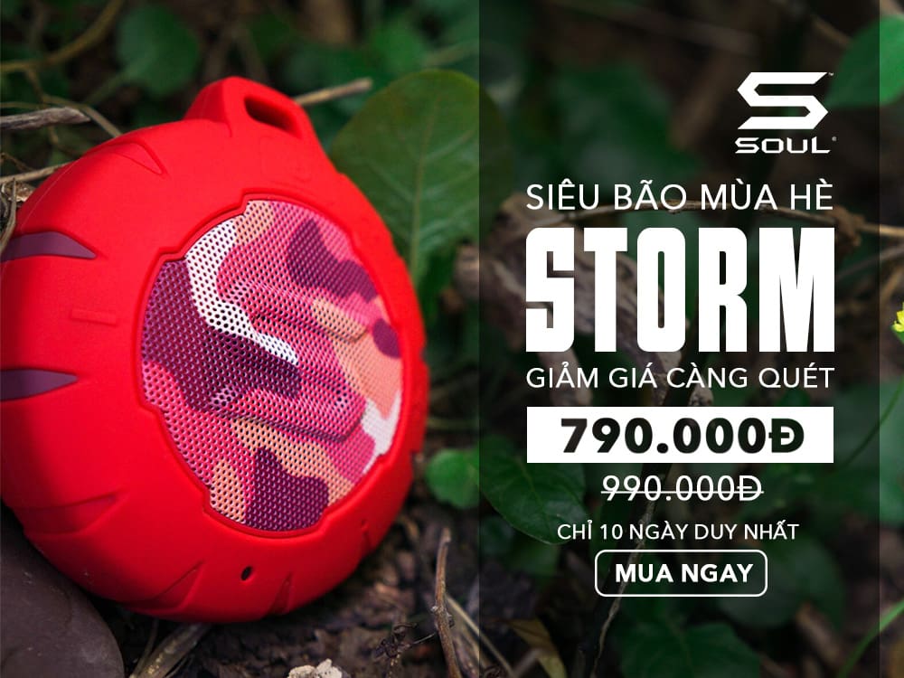 SOUL STORM - SIÊU PHẨM LOA BLUETOOTH HOÀN HẢO TRƯỚC MỌI ĐIỀU KIỆN SỬ DỤNG