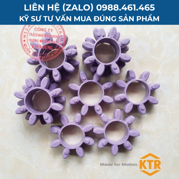 Đệm giảm chấn cho khớp nối KTR Rotex 98ShA LILAC