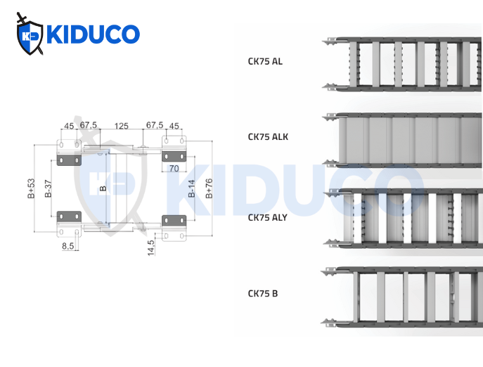 CK75 Plastic Heavy Serie with AL