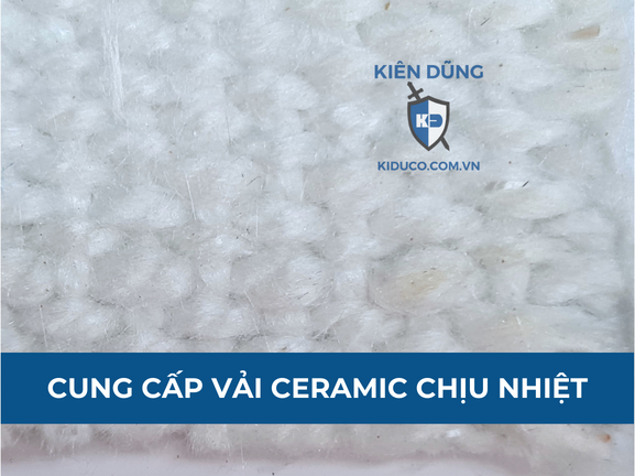 ảnh chụp gần kết cấu vải ceramic chịu nhiệt