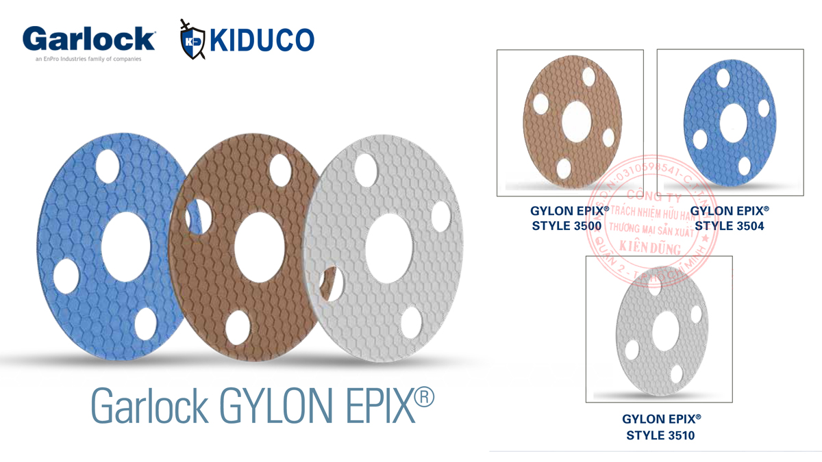 Nhóm sản phẩm gioăng tấm làm kín teflon chất lượng cao Garlock Gylon Epix