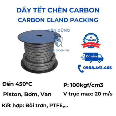 Carbon Gland Packing - Dây Tết Chèn Carbon